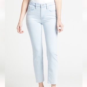 Good American Light Wash Cigarette Jeans Size 10*